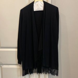 Black Cardigan w/ Fringe